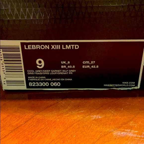 Lebron James XIII LMTD size 9 - Picture 9 of 10